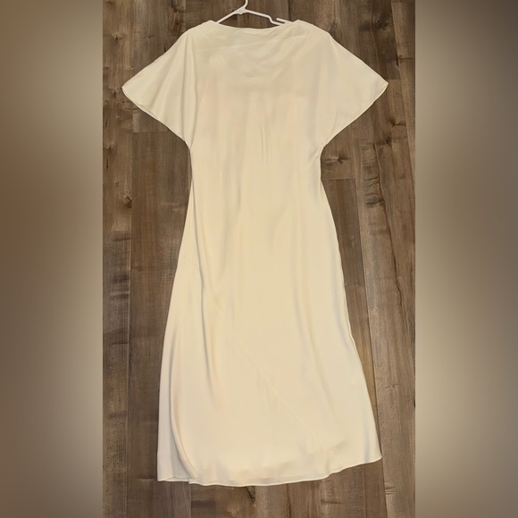 róhe Dresses & Skirts - Róhe Ivory Double Lined Dress Size 34 FLAWED